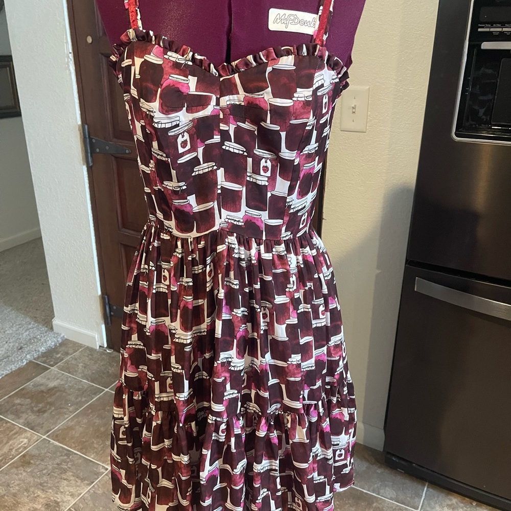 Rare Book of Deer Raspberry Jam Dress